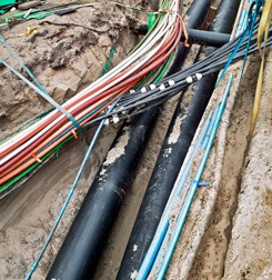 Underground internet cables